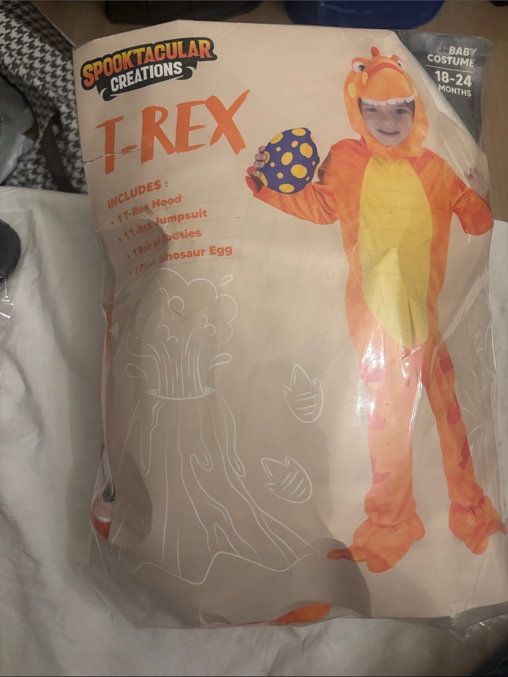 Spooktacular Creations Orange T-Rex Baby Costume (18-24 Months)